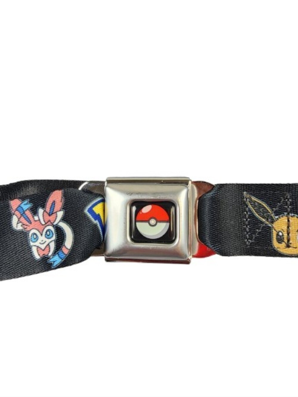 Buckle-Down Pokemon  Black Pokeball Seatbelt Belt Buckle Strap